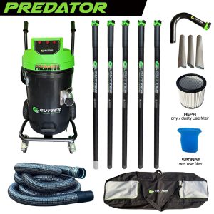 3600w Polypropylene Predator – Clamped Carbon Fibre Gutter Vacuum System – (51mm) Rigid Neck + 10m Wire Reinforced Hose