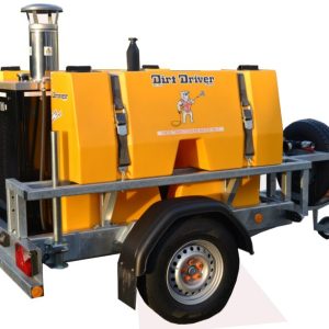 DirtDriver Slow Speed Trailer Mounted Diesel Hot Washer With Water Tanks (SSNDHM.ST)